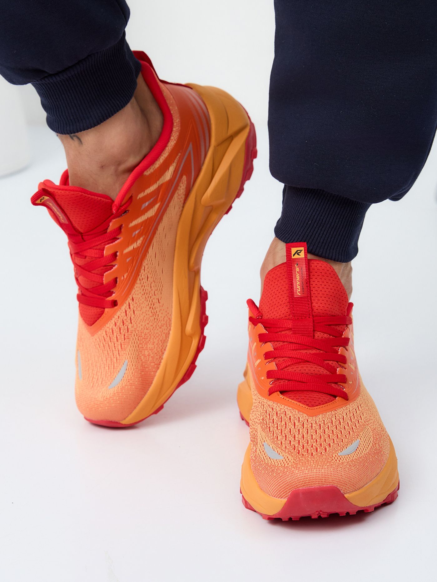 Кроссовки мужские Runners RNS-251-6416 red/yellow