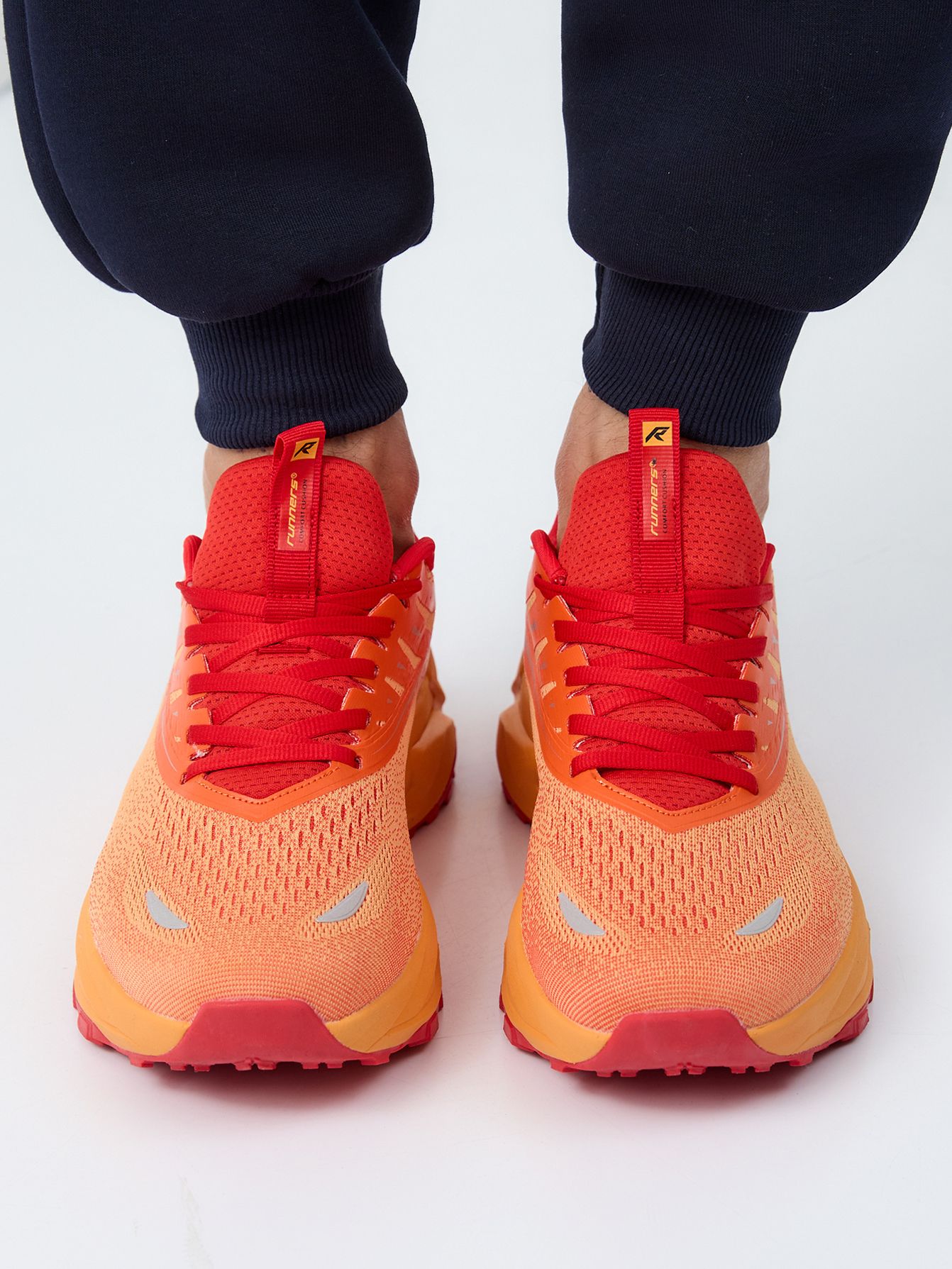 Кроссовки мужские Runners RNS-251-6416 red/yellow