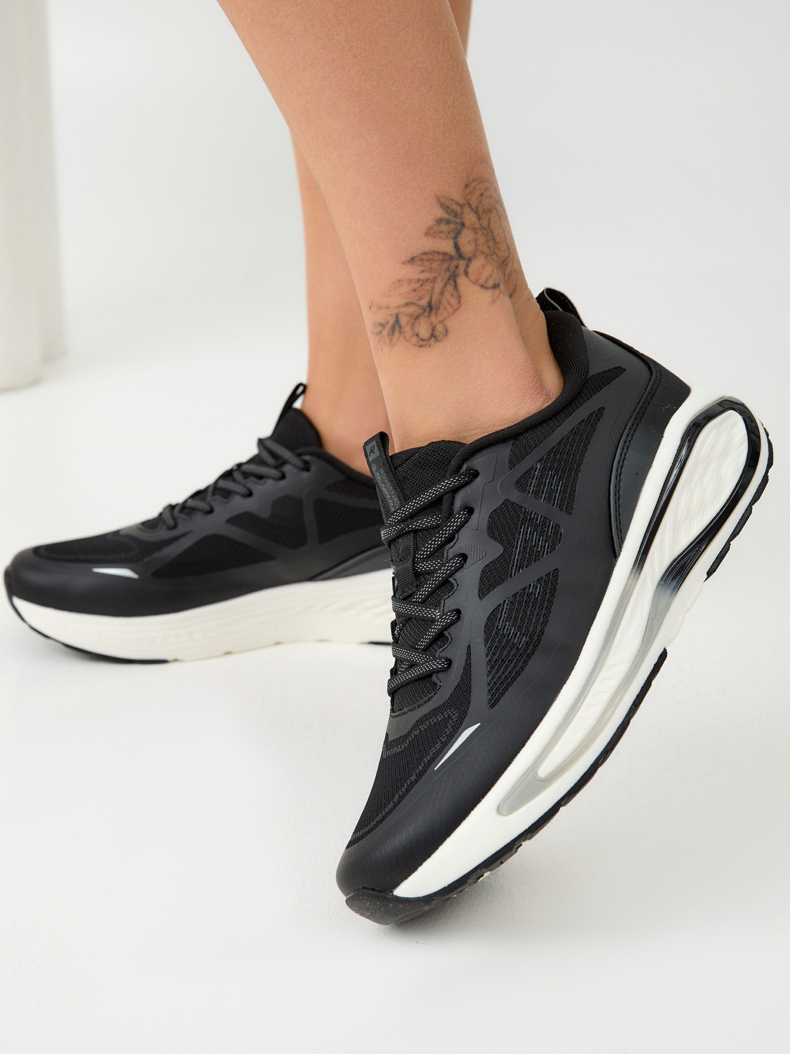 Кроссовки женские Runners RNS-251-6614 black/dk.grey