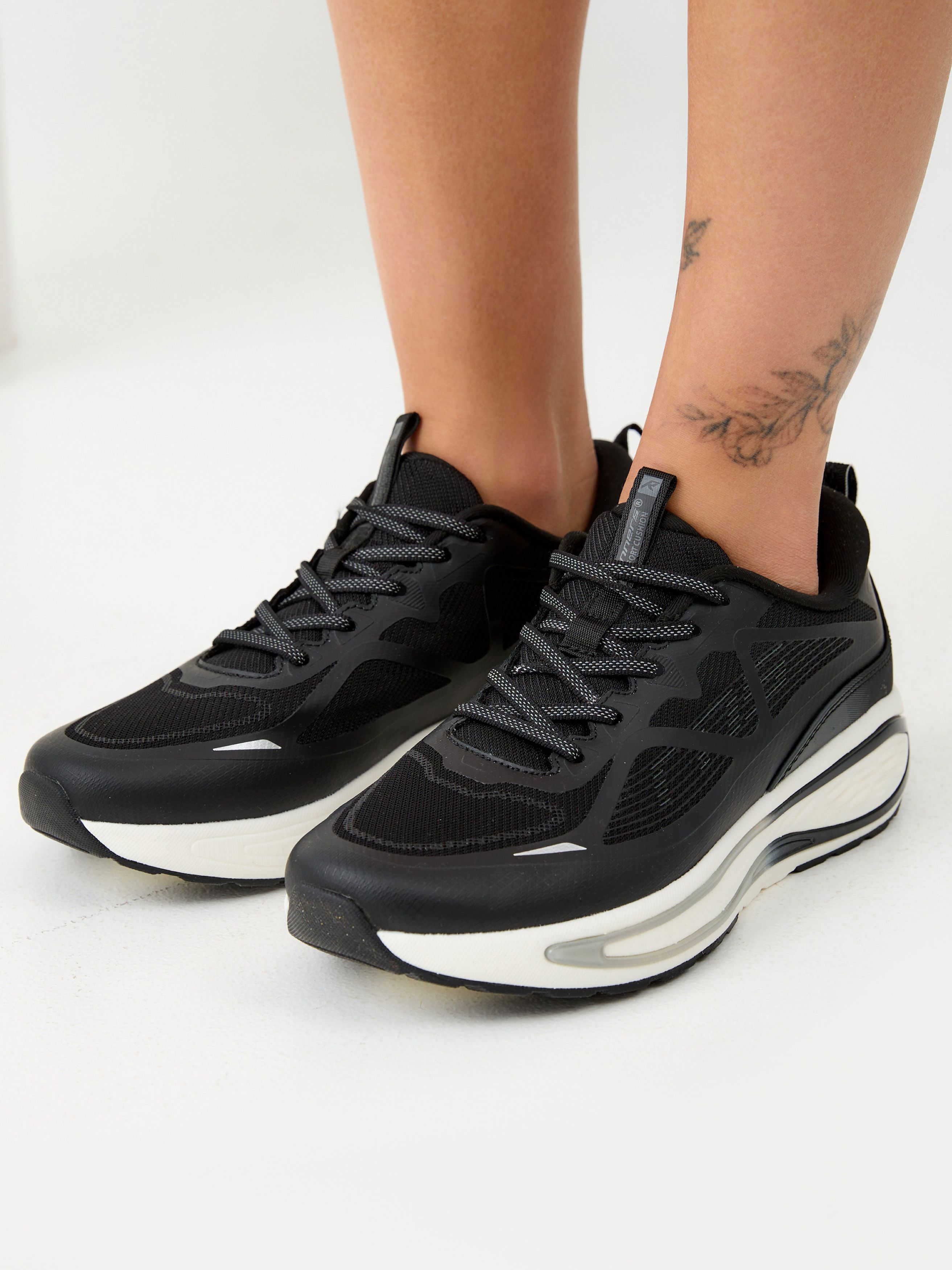 Кроссовки женские Runners RNS-251-6614 black/dk.grey