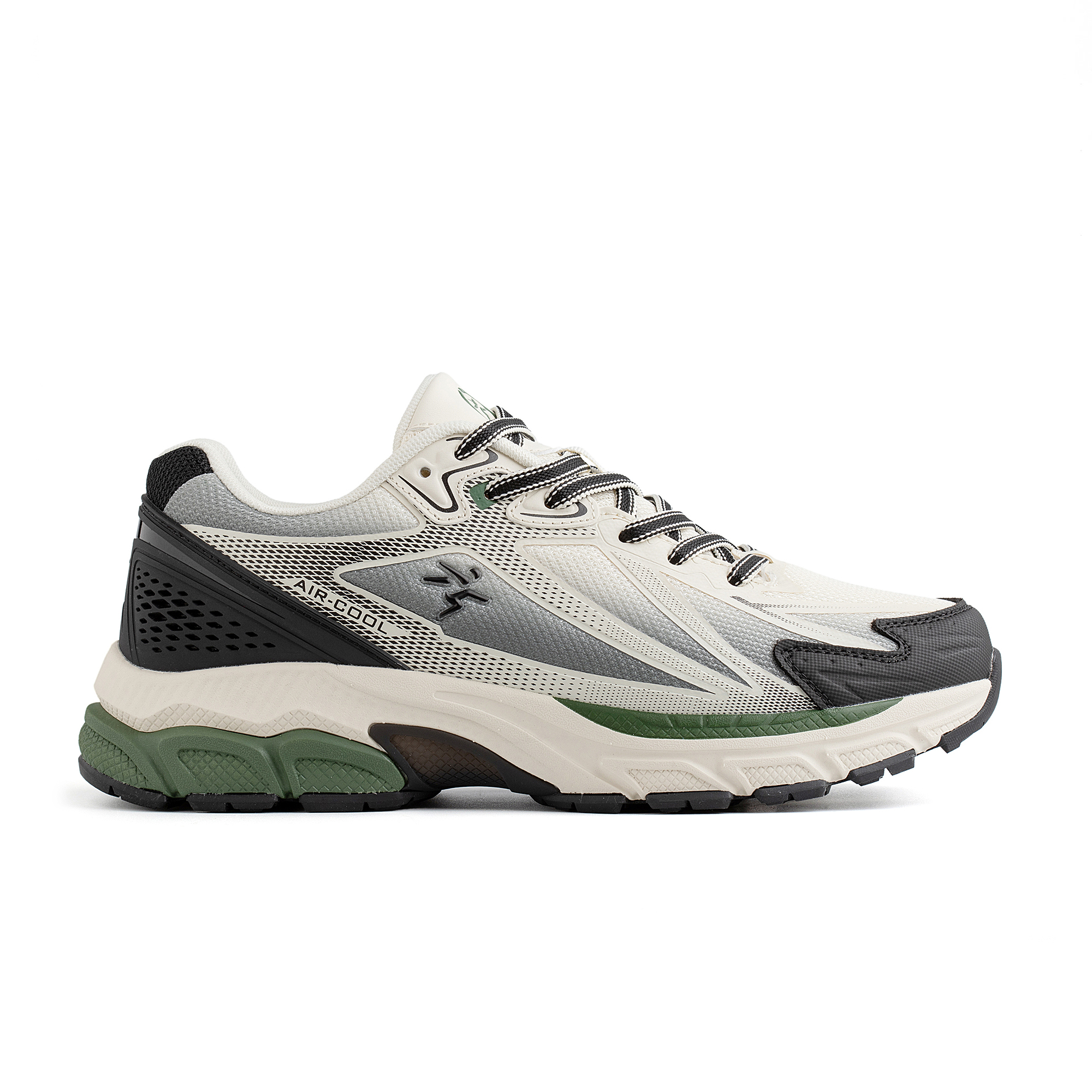 Кроссовки мужские Runners RNS-251-6629 lt.beige/green 41
