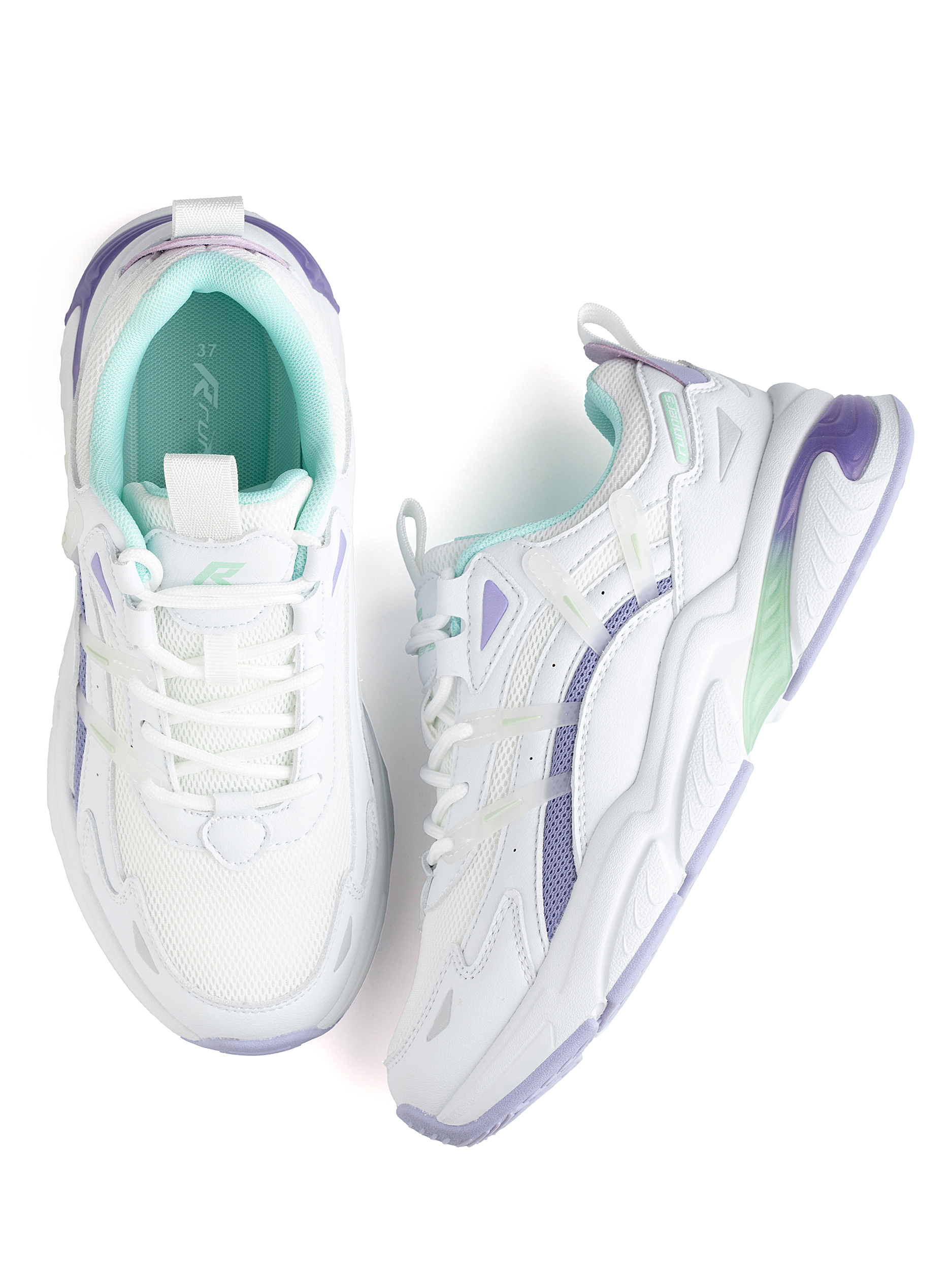 Кроссовки женские Runners RNS-251-2517 white-purple