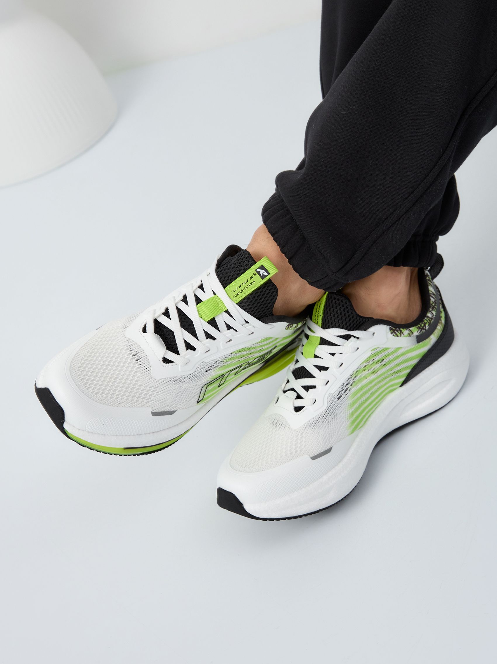 Кроссовки мужские Runners RNS-251-6617 white/green