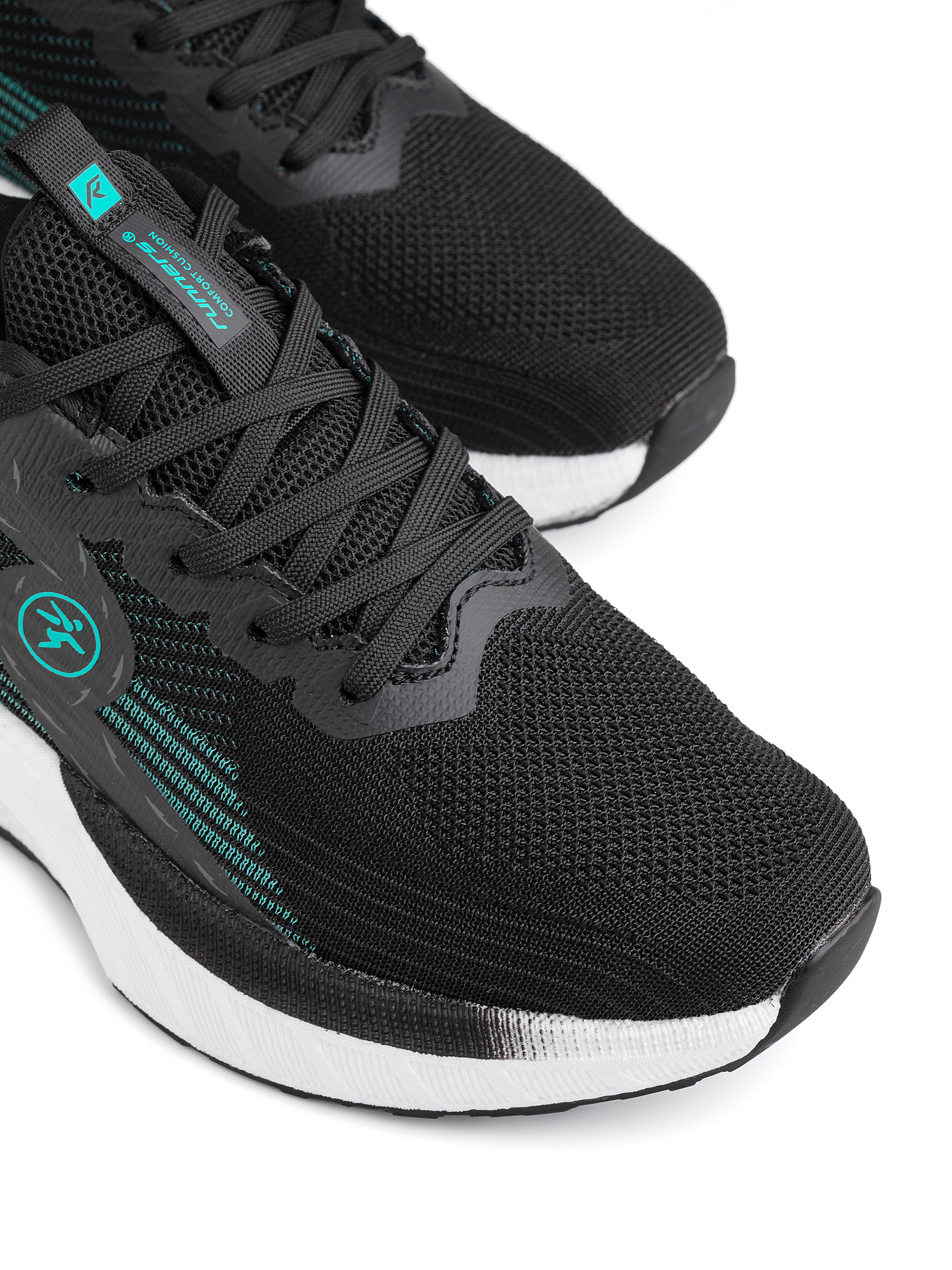 Кроссовки женские Runners RNS-251-6639. black/mint green