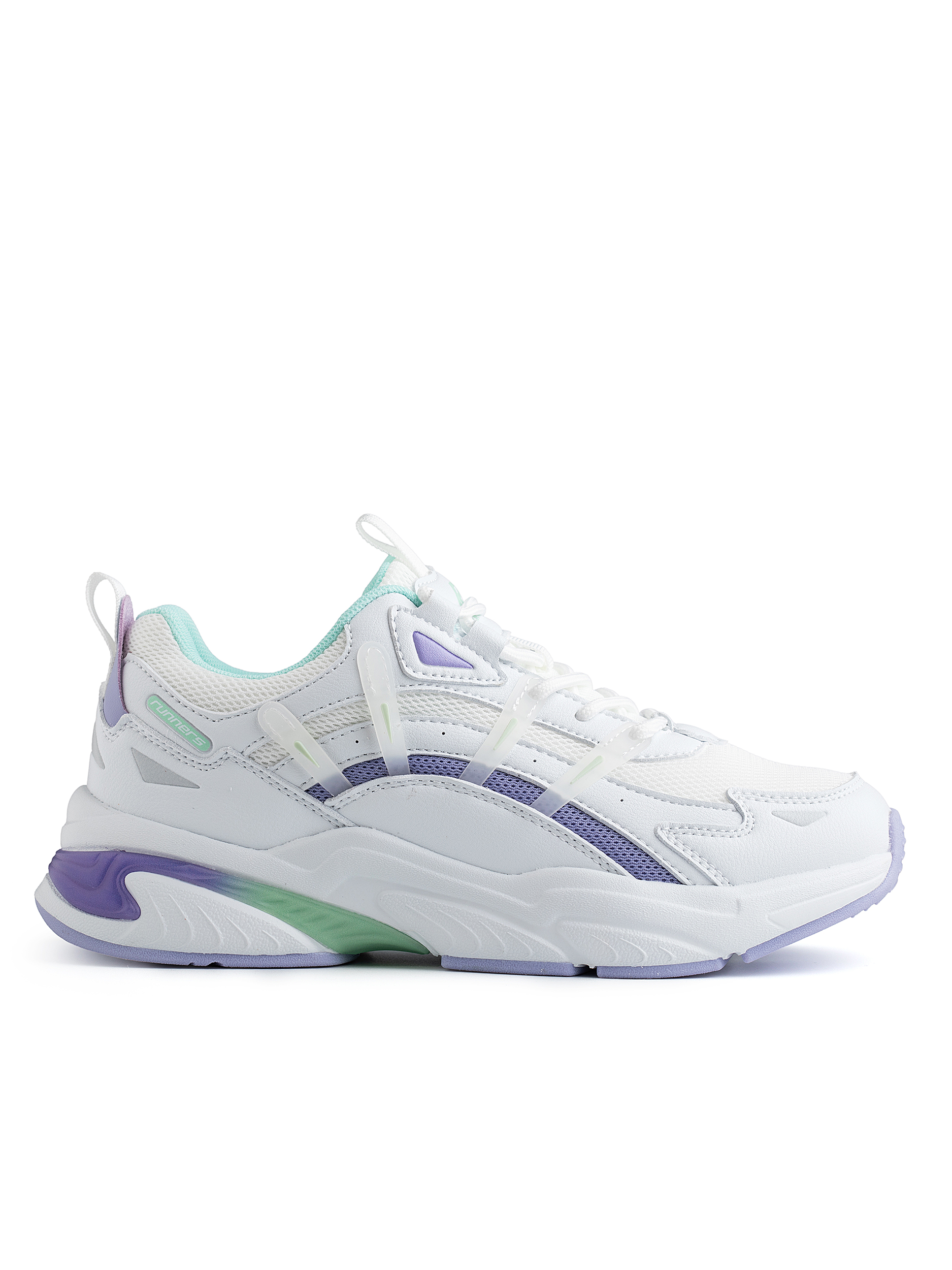 Кроссовки женские Runners RNS-251-2517 white-purple