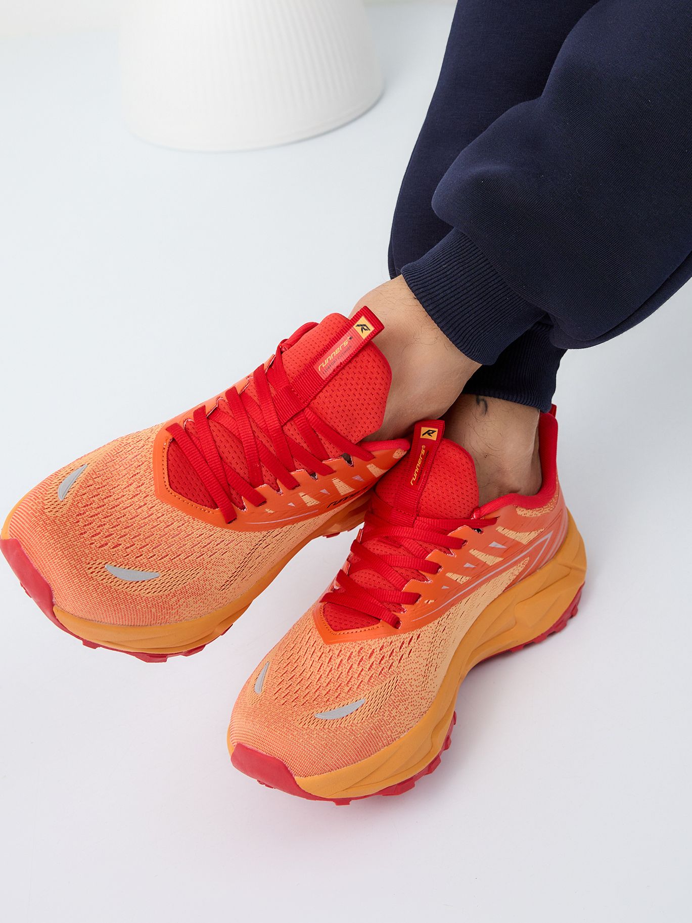 Кроссовки мужские Runners RNS-251-6416 red/yellow