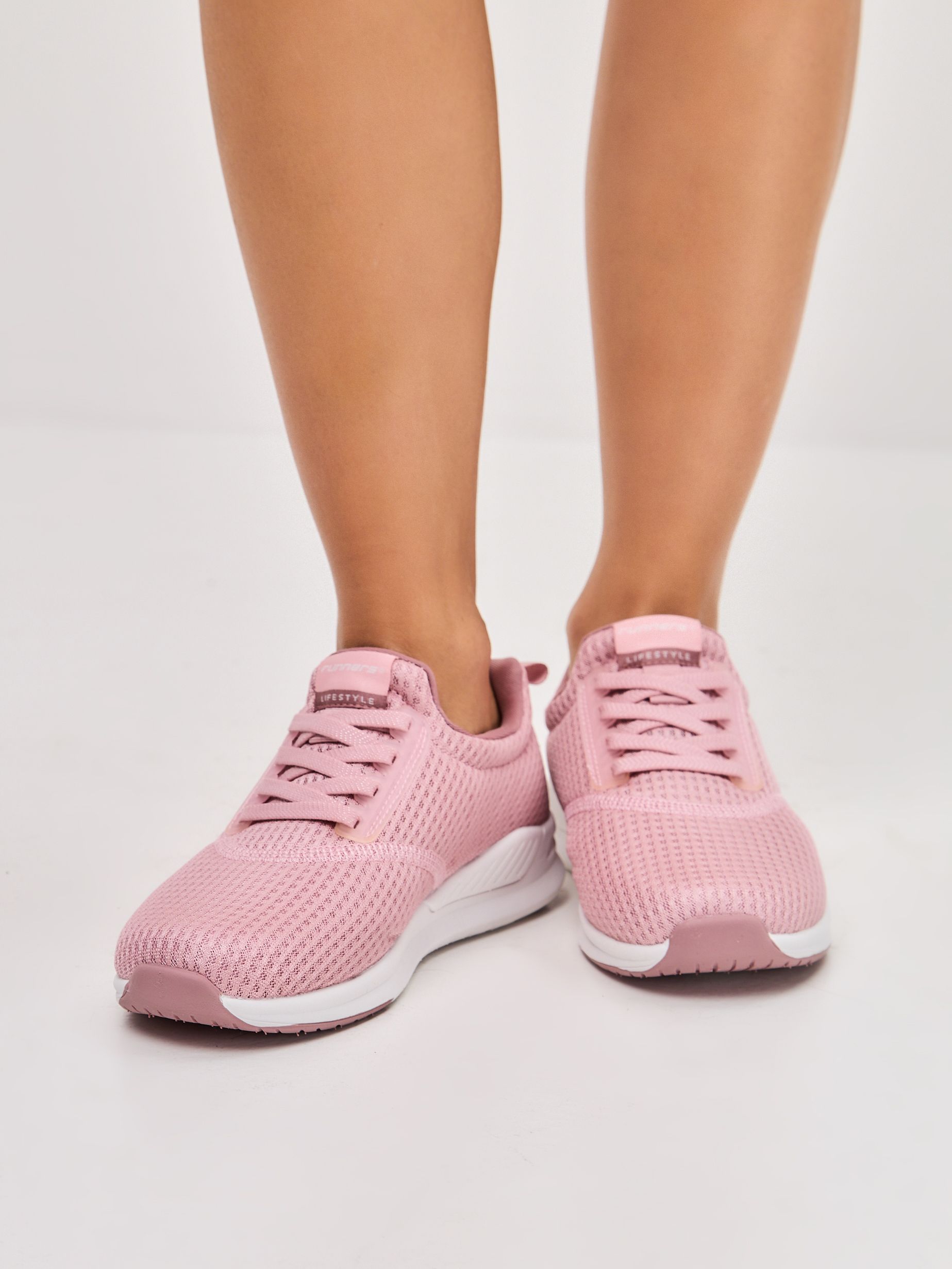 Кроссовки женские Runners RNS-241-2978 lt.pink/powder