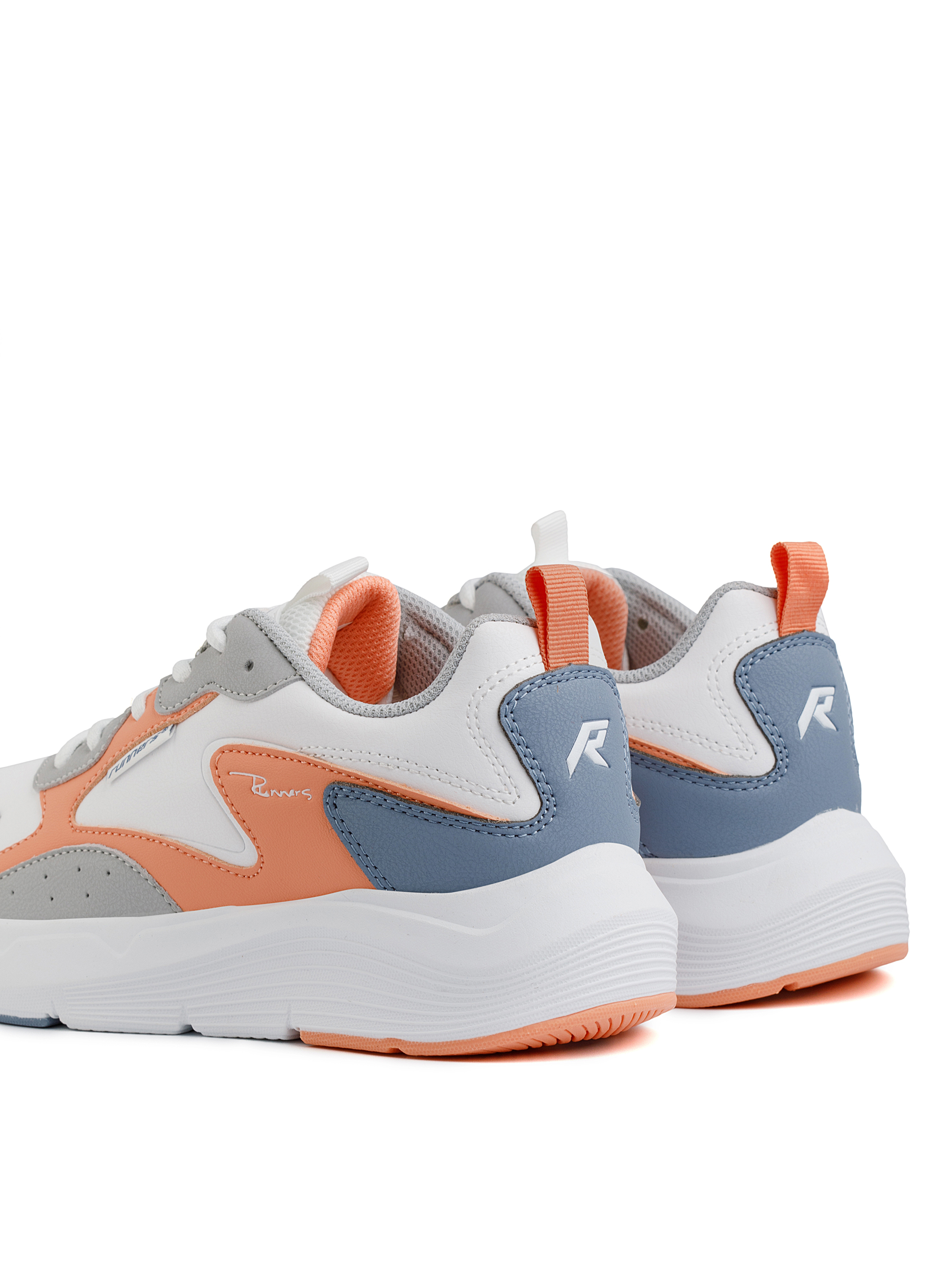 Кроссовки женские Runners RNS-242-6060 lt.grey/coral