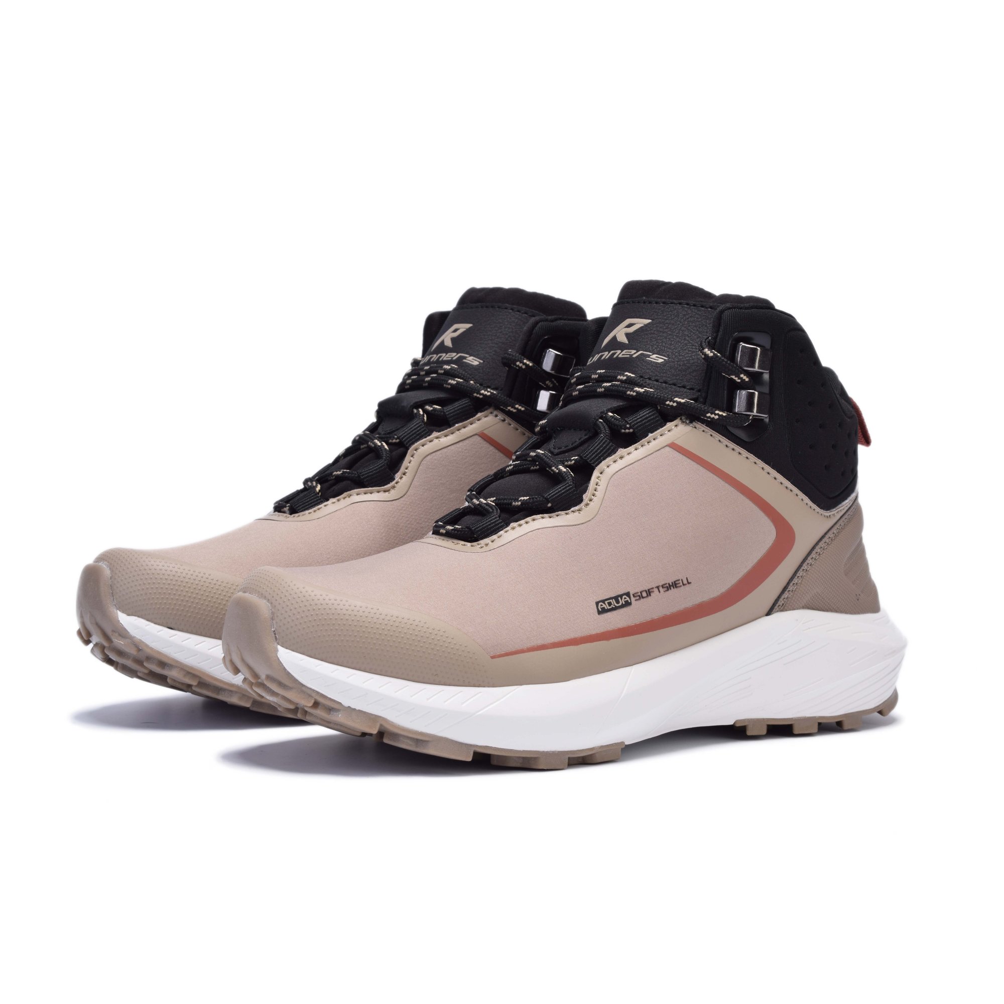 Кроссовки женские Runners RNS-242-07372 beige/blk