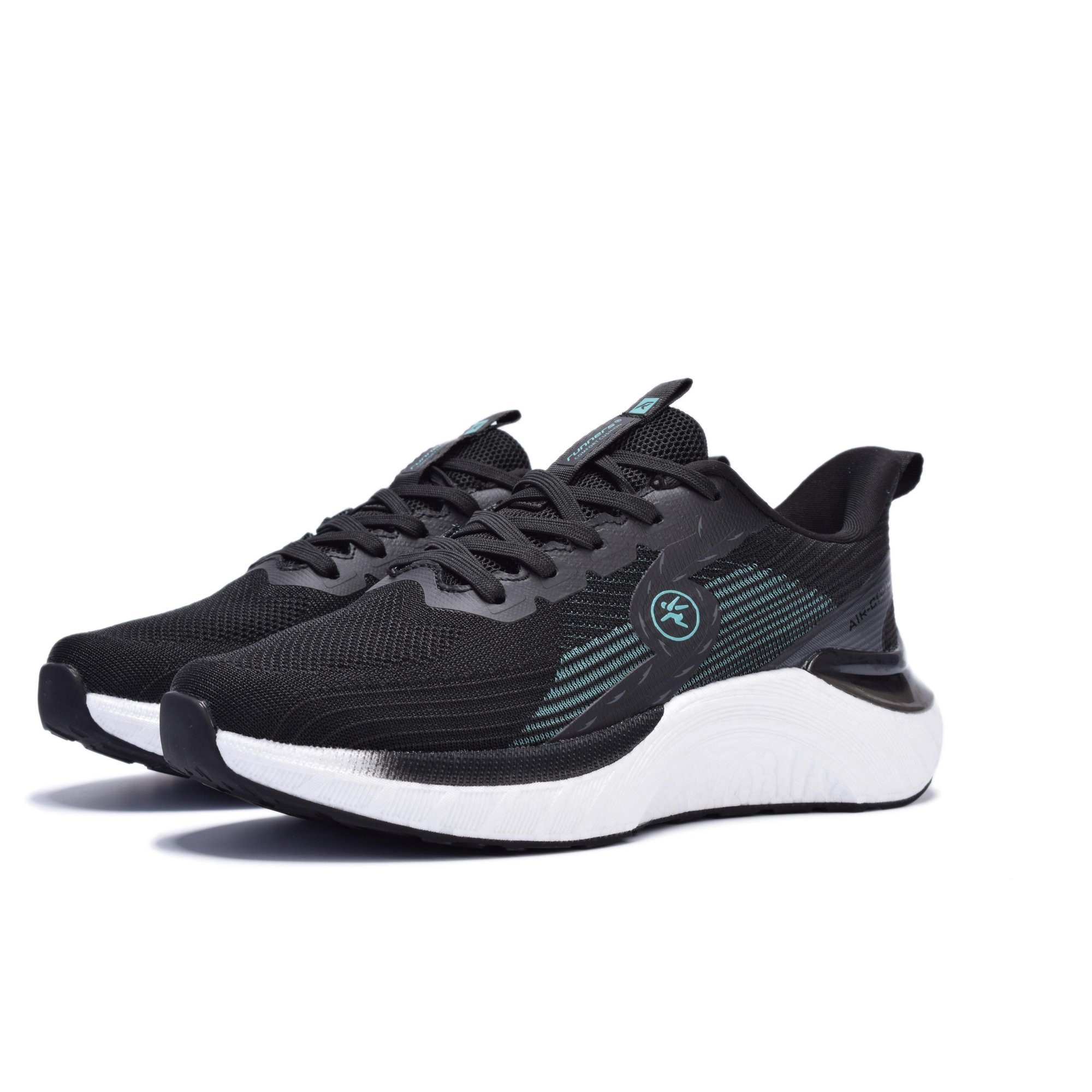Кроссовки женские Runners RNS-251-6639. black/mint green