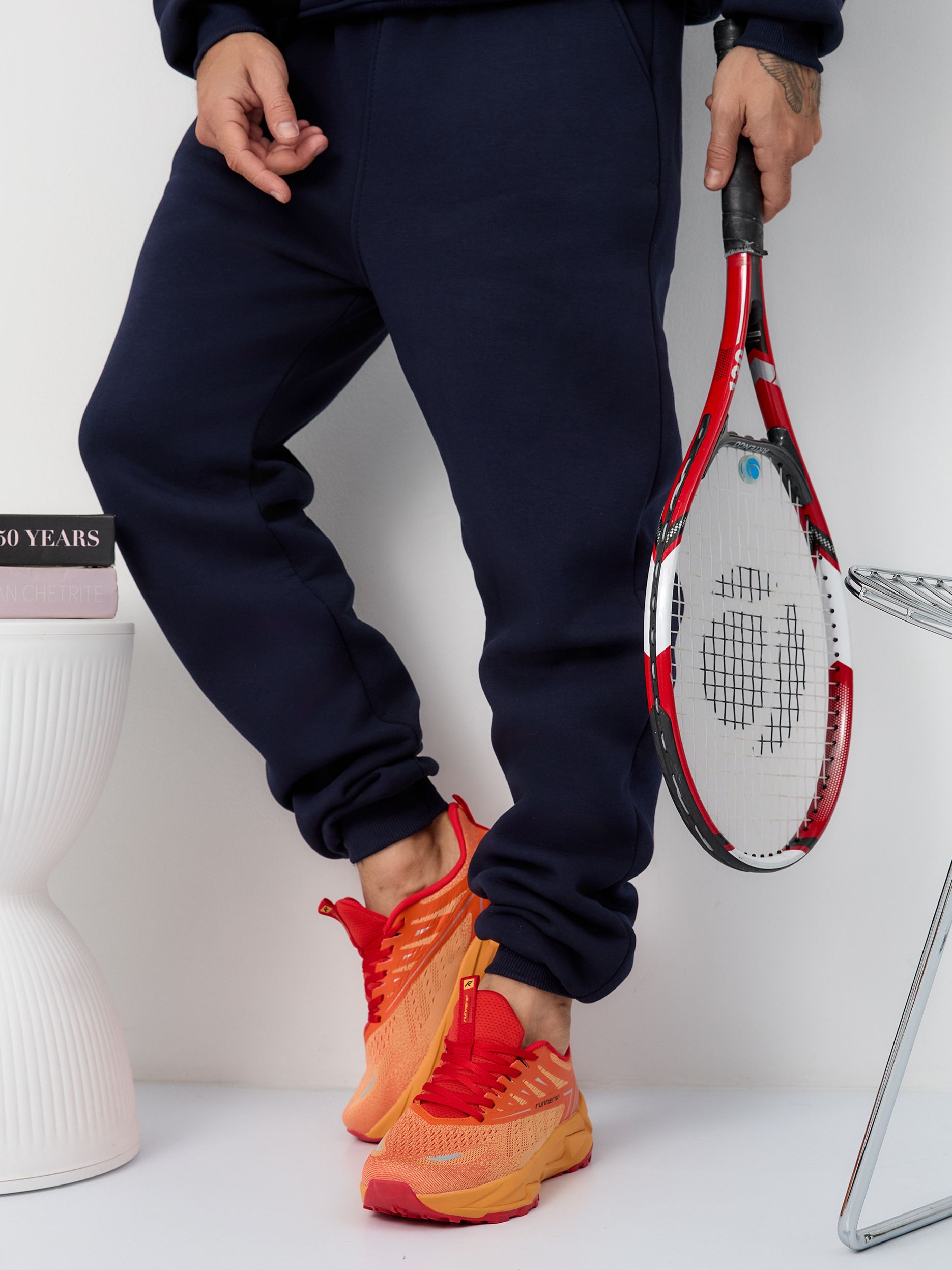 Кроссовки мужские Runners RNS-251-6416 red/yellow