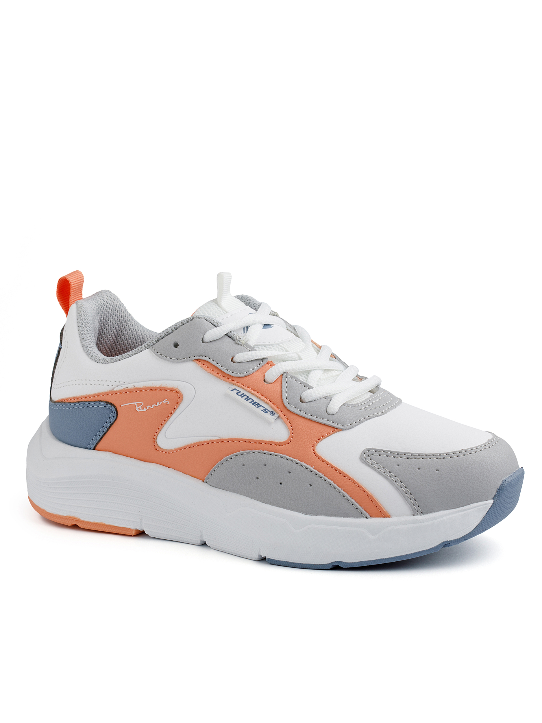 Кроссовки женские Runners RNS-242-6060 lt.grey/coral