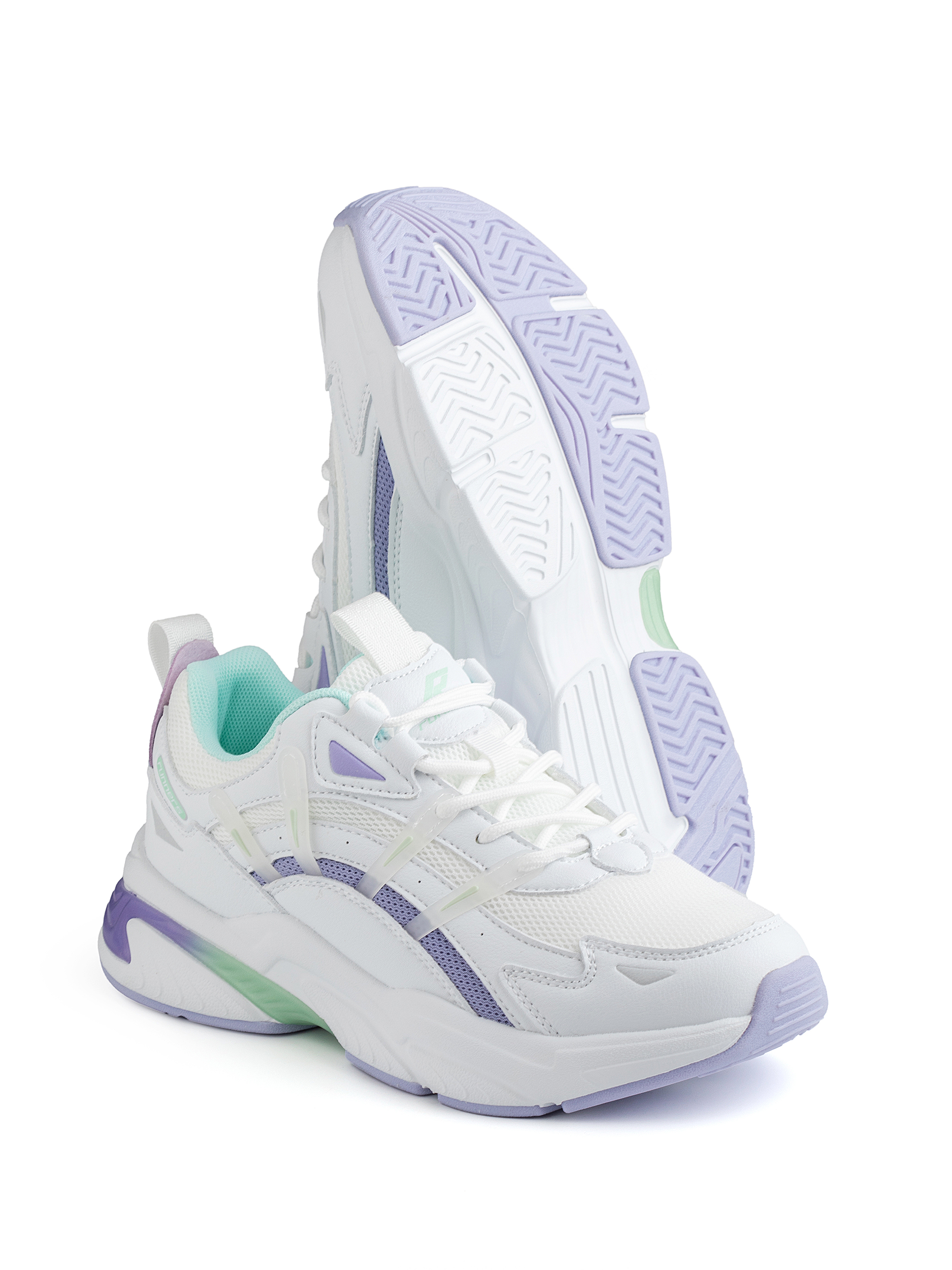 Кроссовки женские Runners RNS-251-2517 white-purple