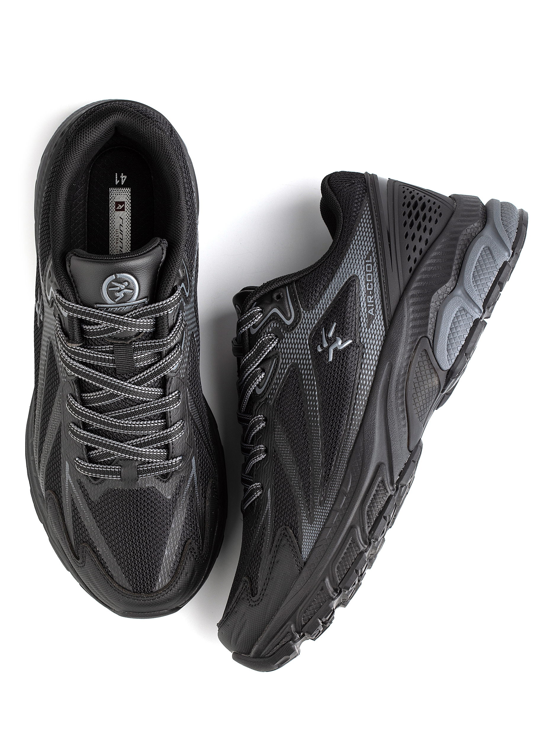 Кроссовки мужские Runners RNS-251-6416 black/dk.grey