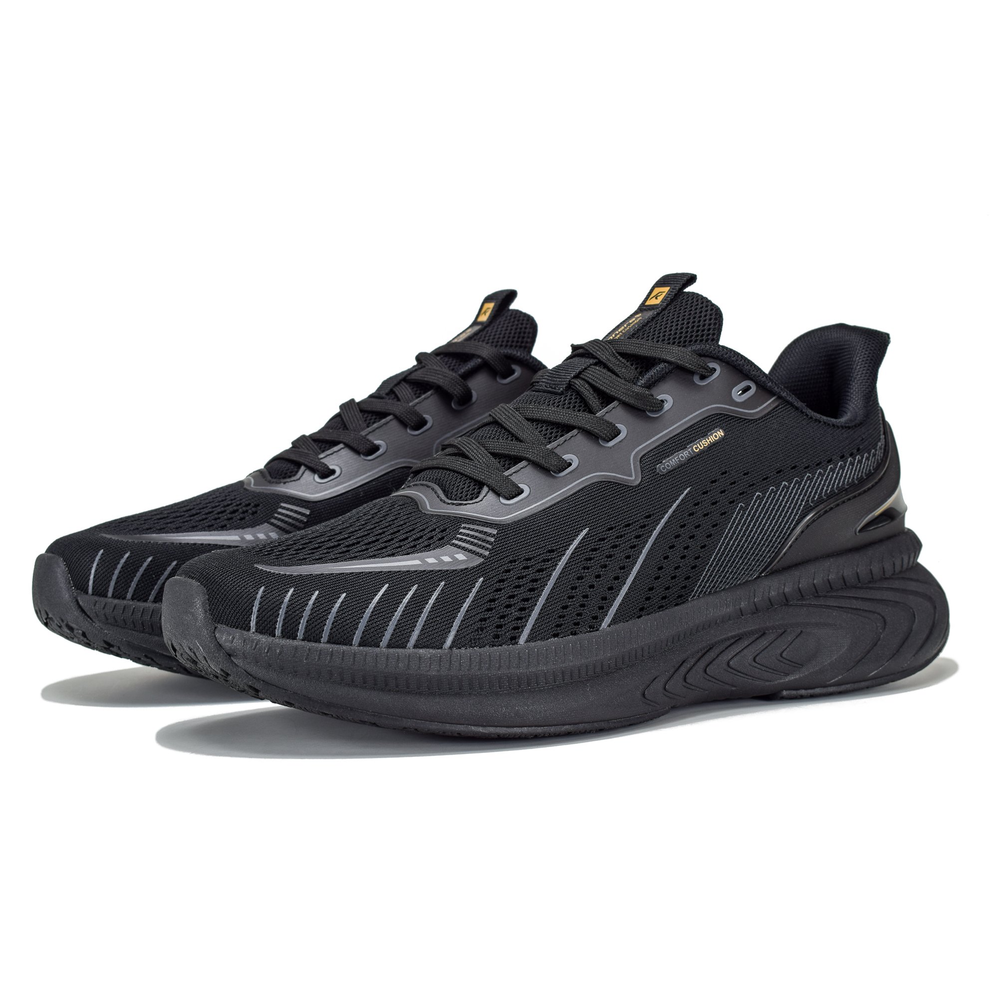 Кроссовки мужские Runners RNS-241-5802 black/gold