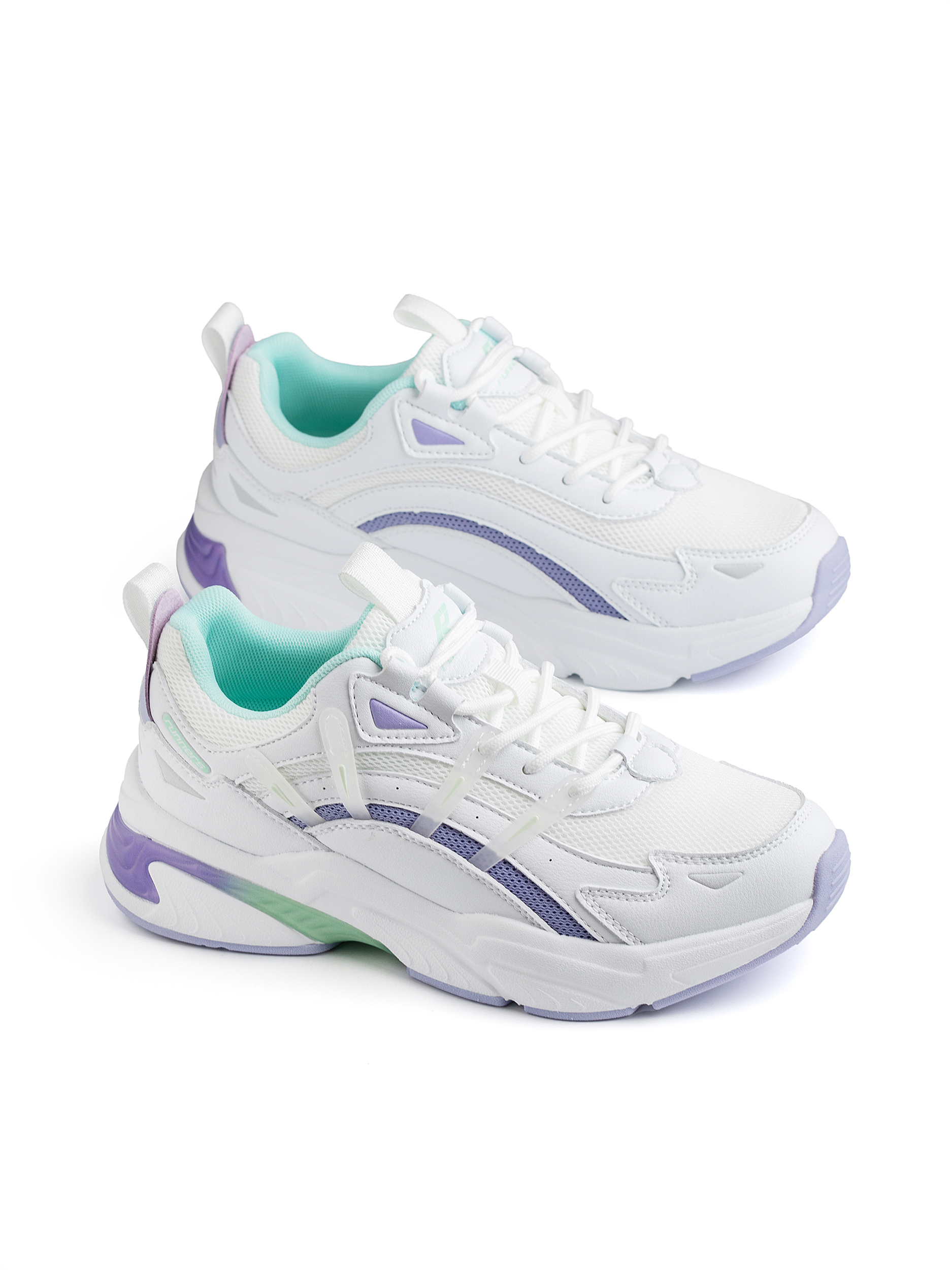 Кроссовки женские Runners RNS-251-2517 white-purple