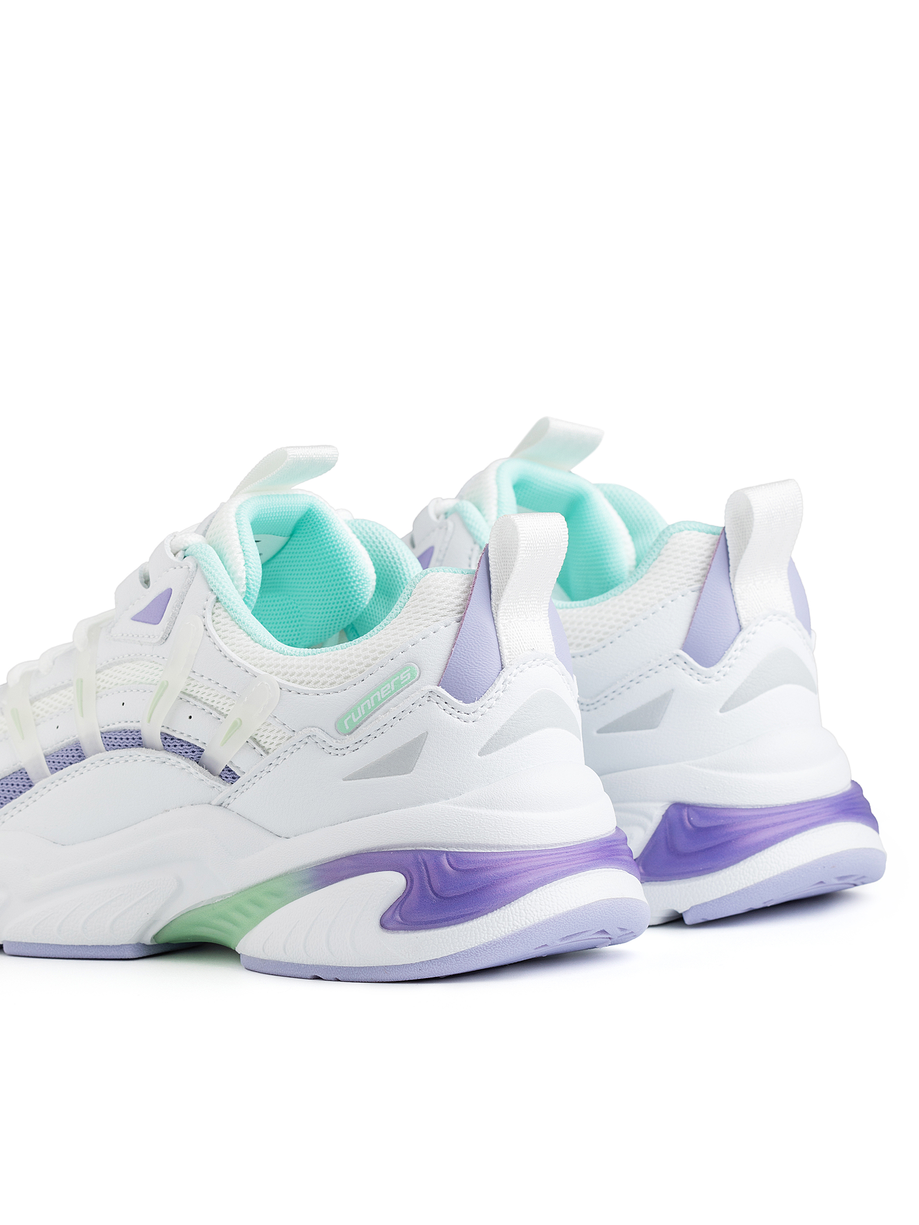 Кроссовки женские Runners RNS-251-2517 white-purple