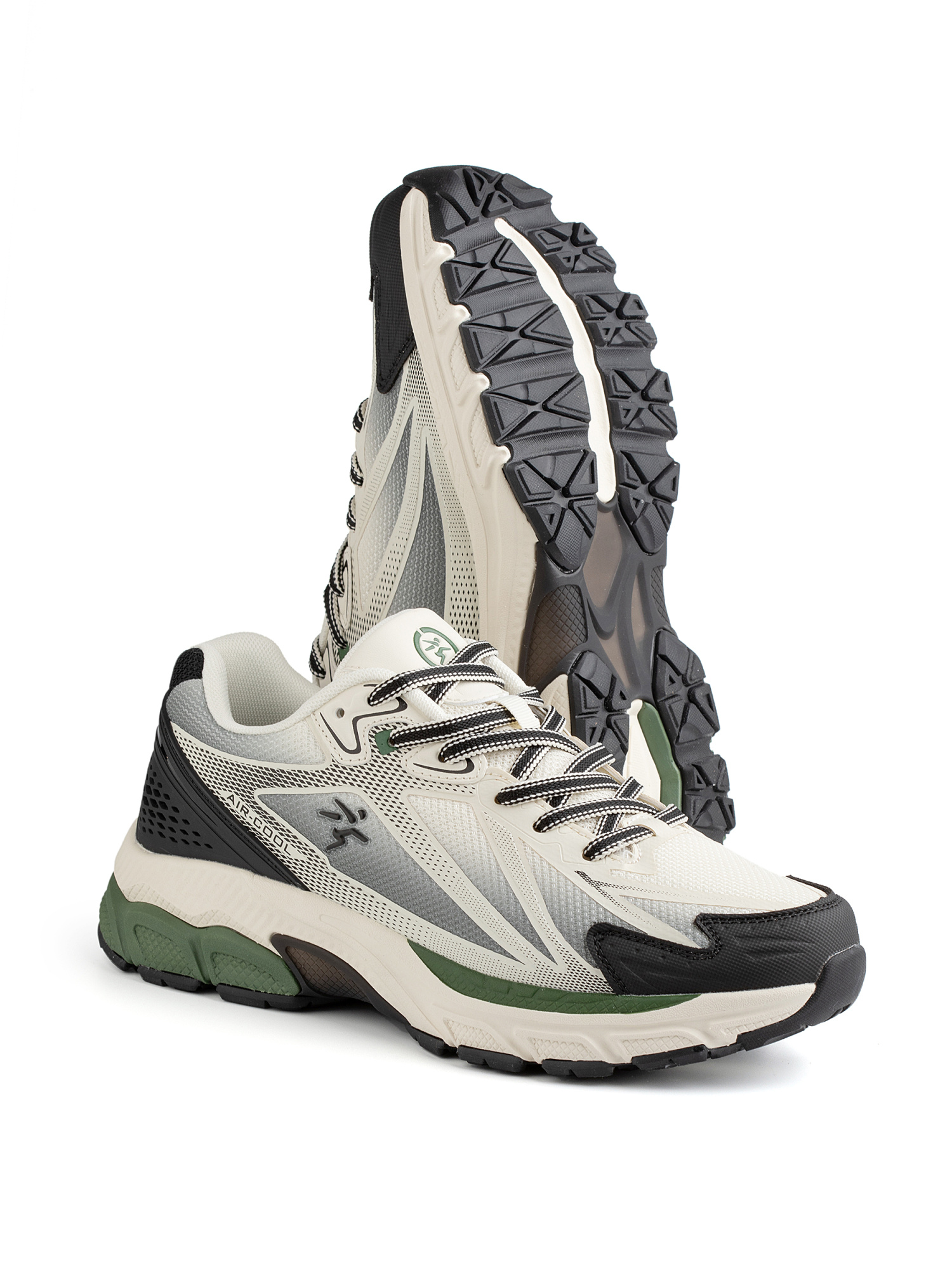 Кроссовки мужские Runners RNS-251-6629 lt.beige/green