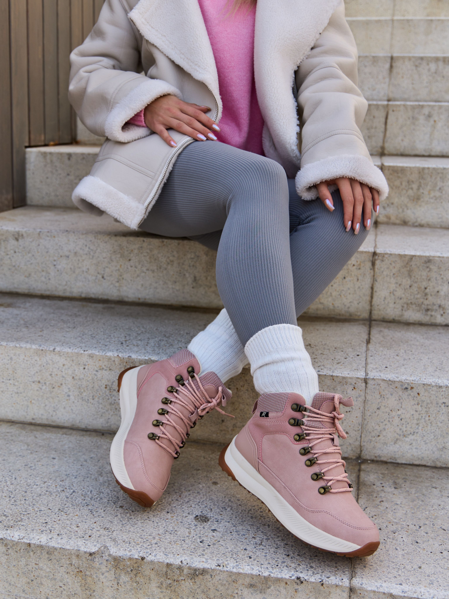 Кроссовки женские Runners RNS-242-23505 pink