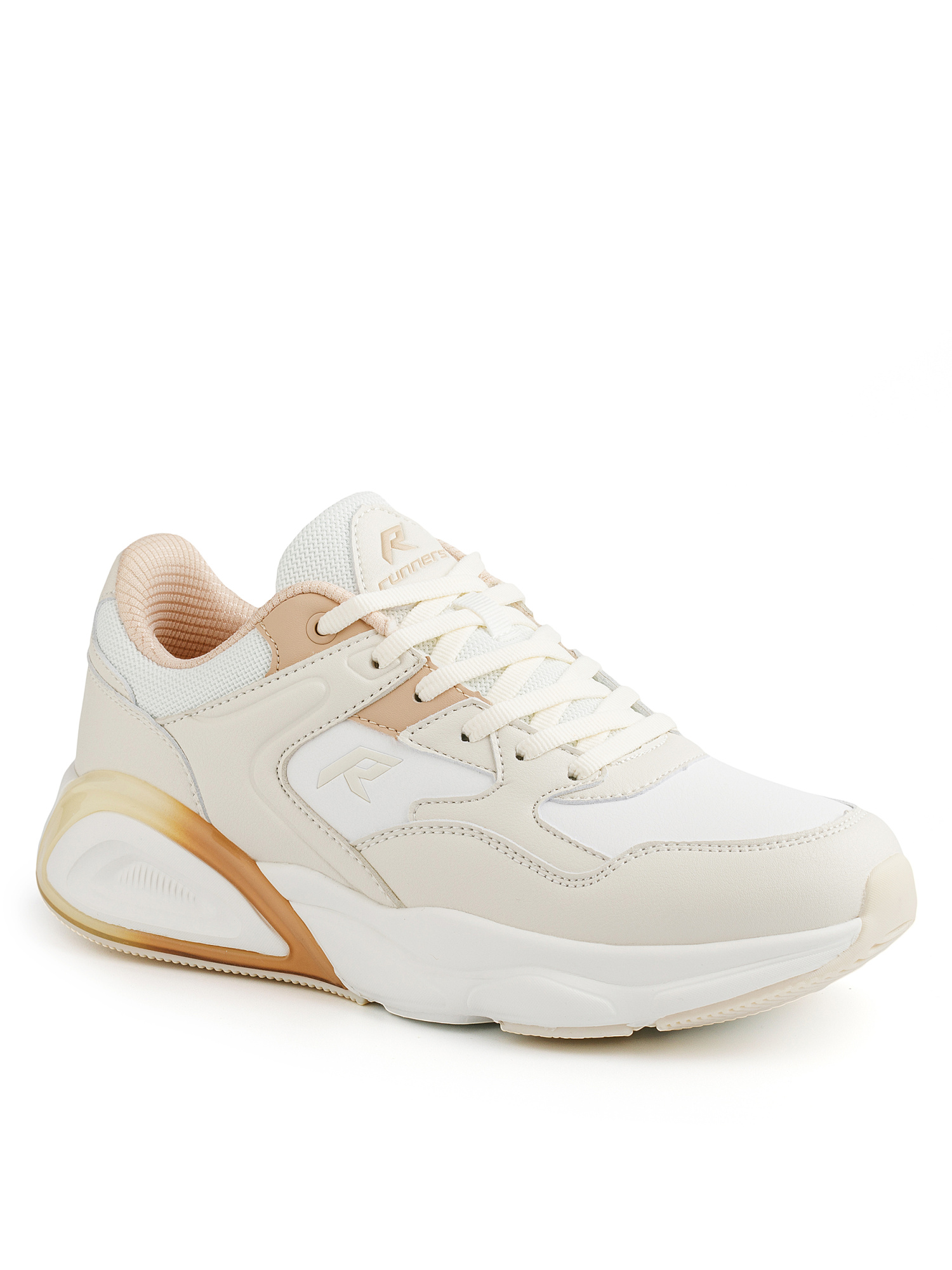 Кроссовки женские Runners RNS-242-6462 lt.beige/white
