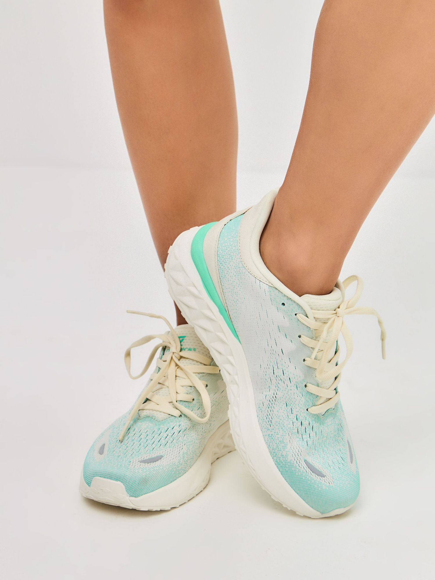 Кроссовки женские Runners RNS-241-6214 beige/mint green