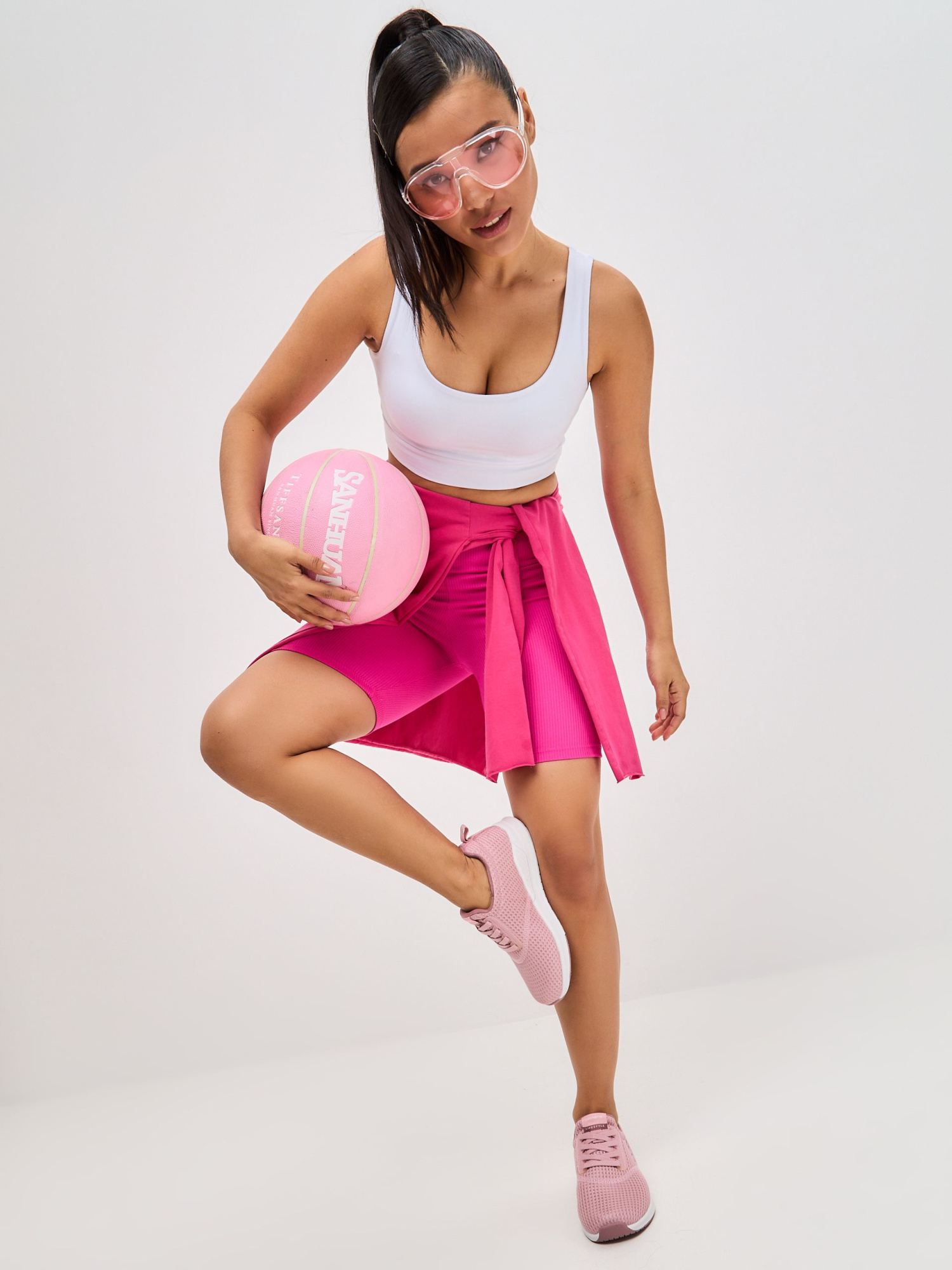 Кроссовки женские Runners RNS-242-2978 lt.pink/powder